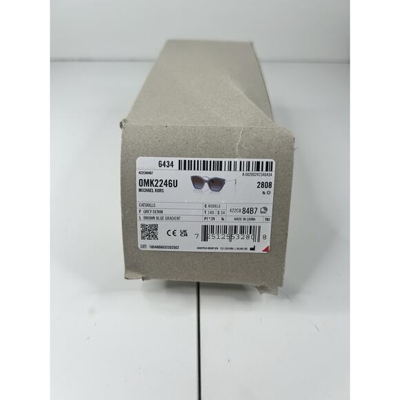 Michael Kors Catskills Grey Denim Brown Blue Gradient Womens Sunglasses MK 2246U - Picture 10 of 10